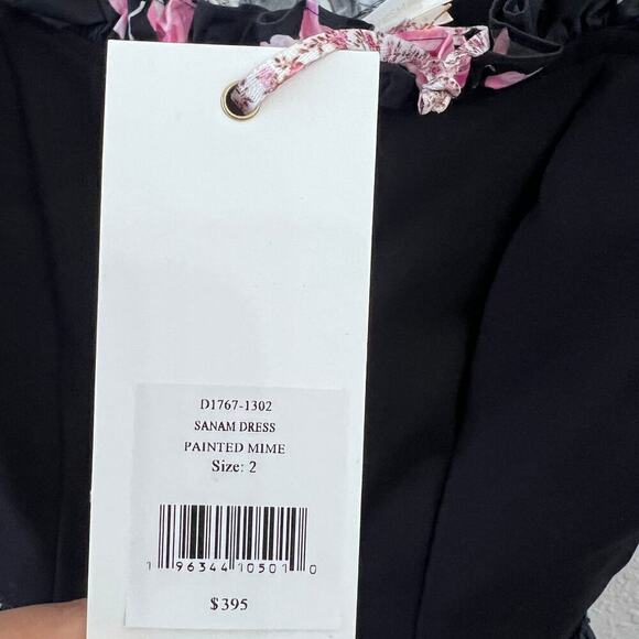 NWT LOVESHACKFANCY PASTEL FLORAL MINI DRESS - Picture 13 of 15